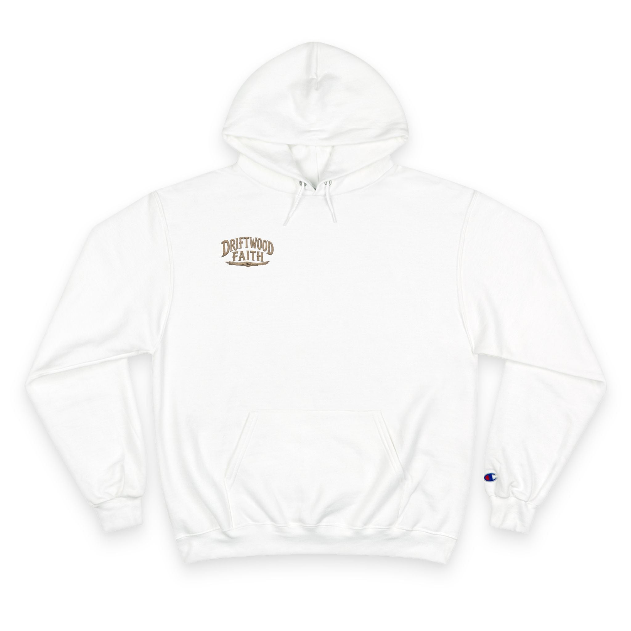 Christian Cross Beach Hoodie — Driftwood Faith Pullover