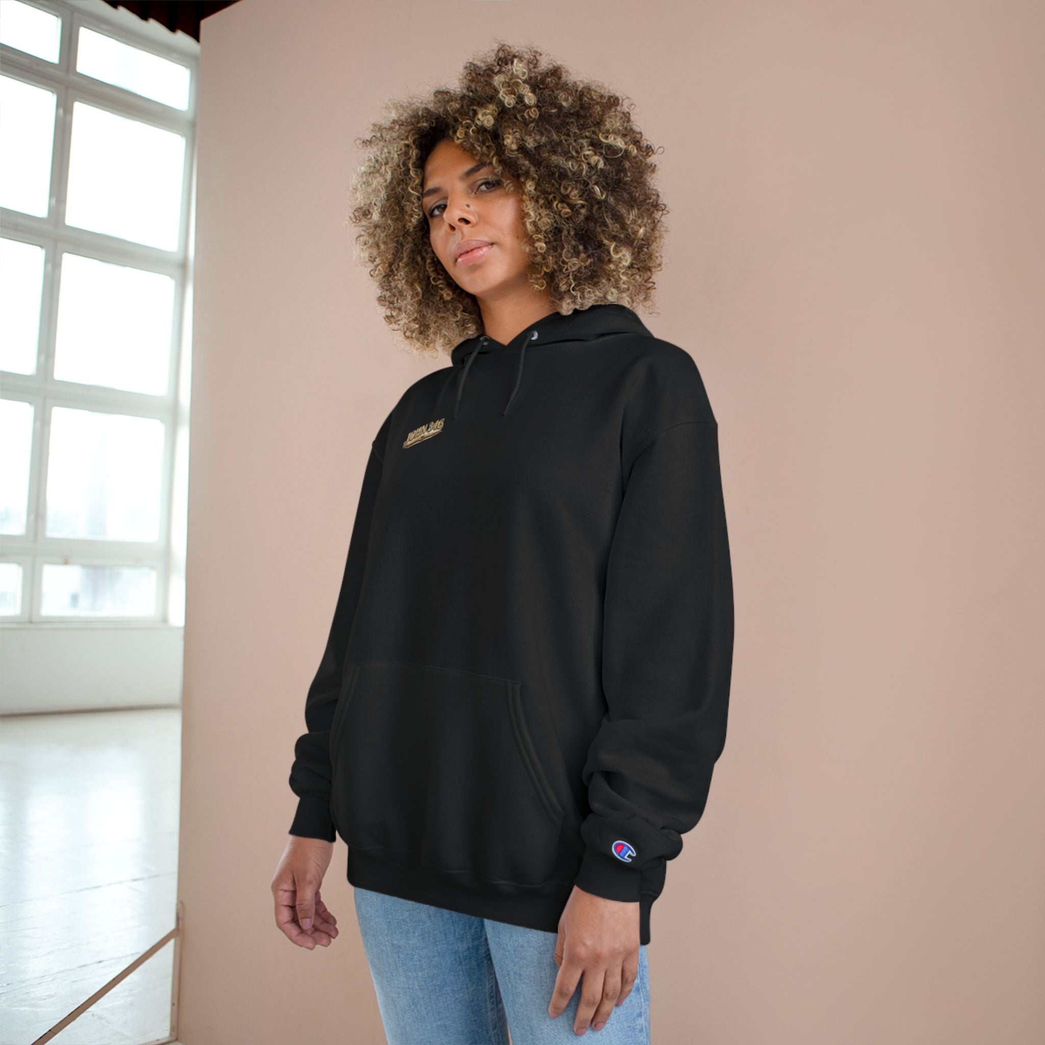 Driftwood Faith Hoodie — Rustic Cross Christian Champion Hoodie