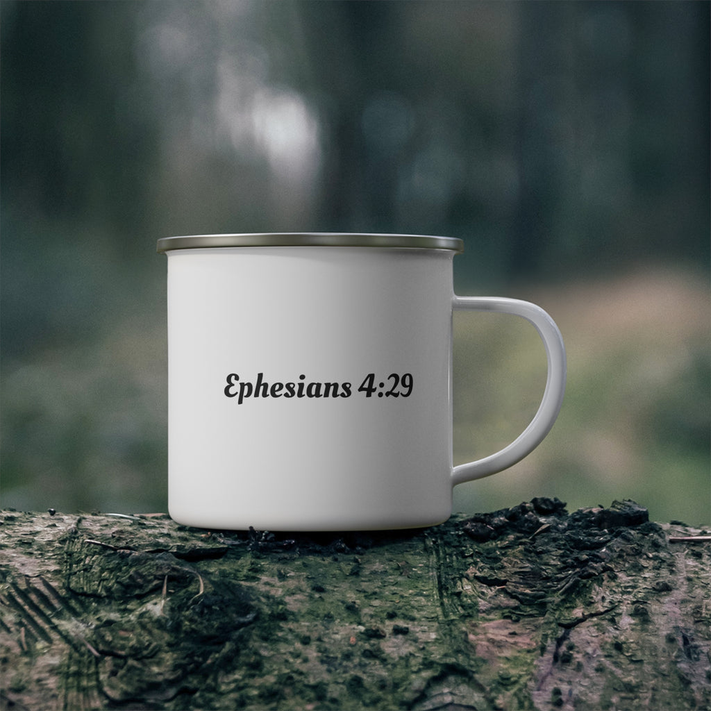 Ephesians 4:29 – Enamel Camping Mug
