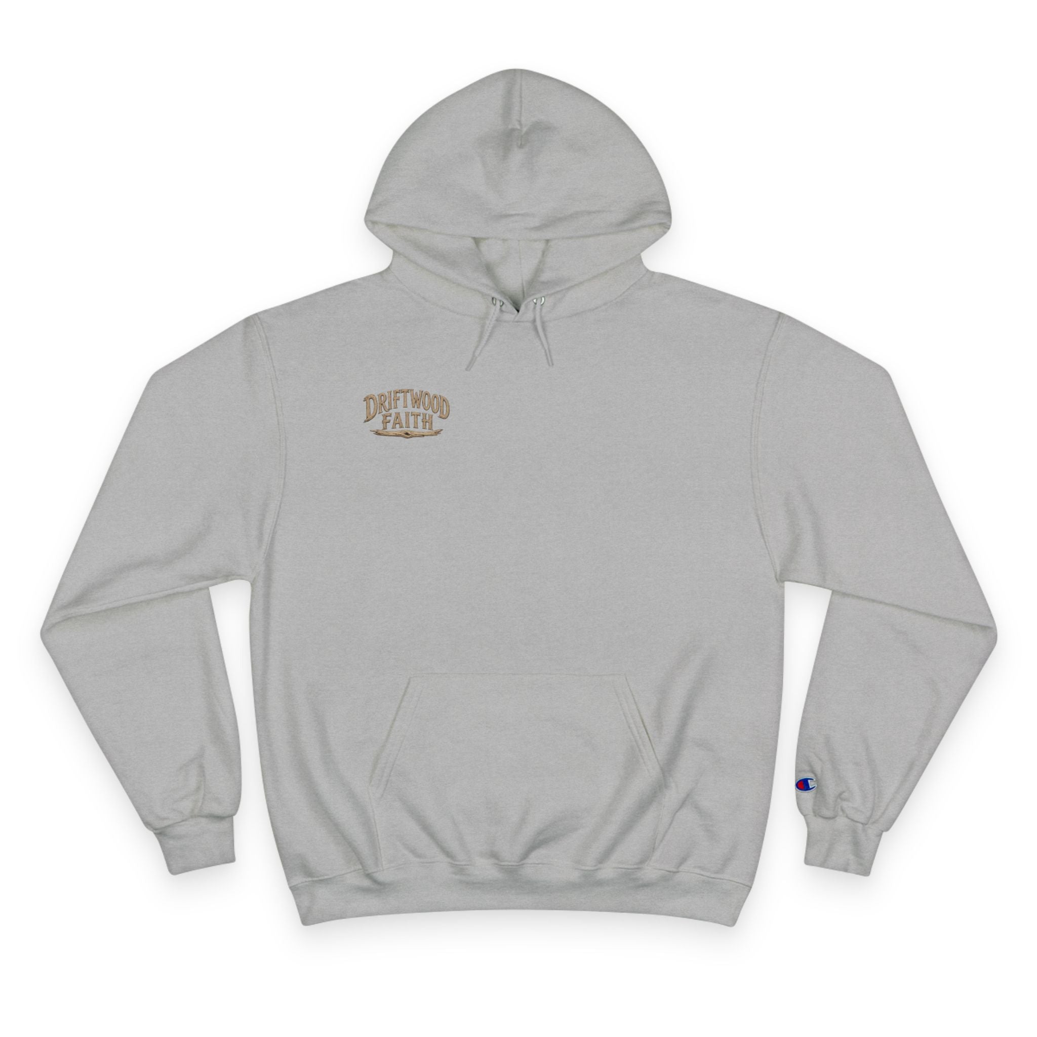 Christian Cross Beach Hoodie — Driftwood Faith Pullover