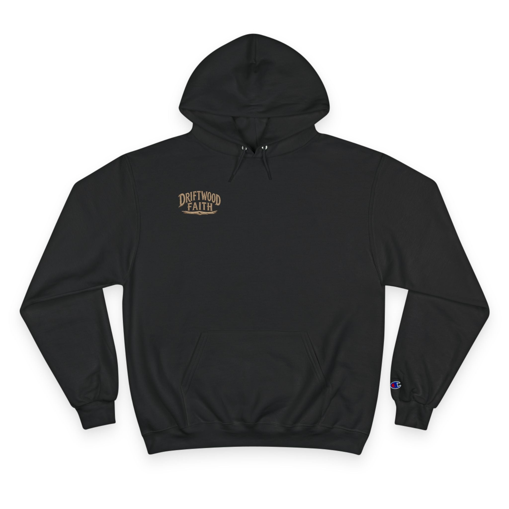 Christian Cross Beach Hoodie — Driftwood Faith Pullover