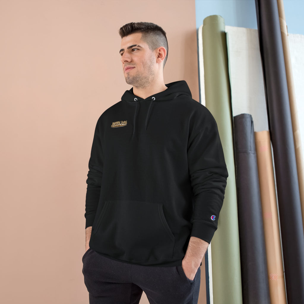 Driftwood Faith Hoodie — Rustic Cross Christian Champion Hoodie